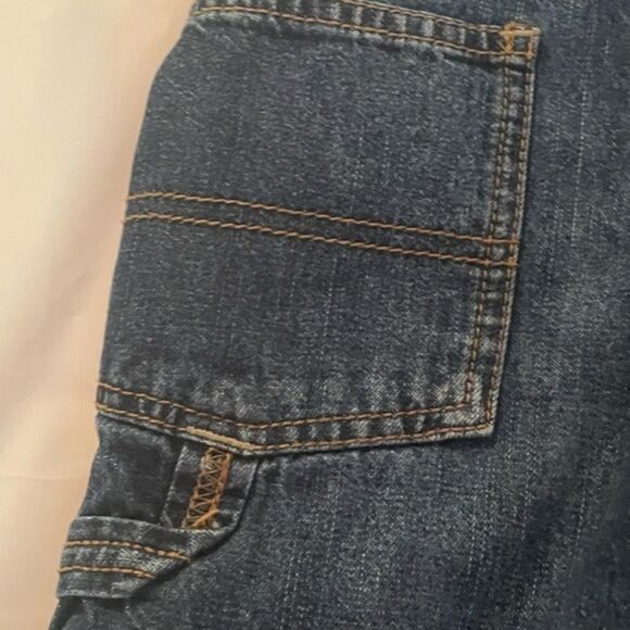 Like NEW 24 month Osh Gish Bgosh denim knit like overalls - Picture 16 of 16